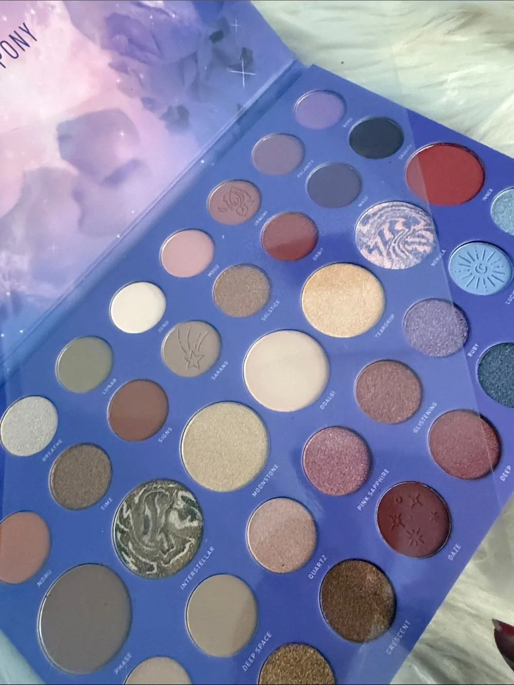 Morphe Constellation Sky Eyeshadow Palette — Purple & Coral Pink Artwork
